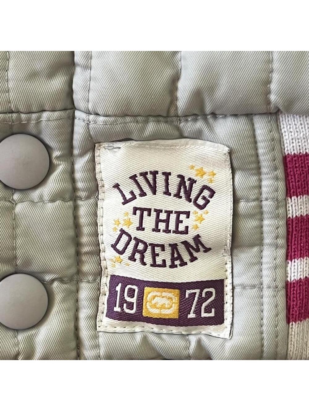 Vintage Y2K Ecko Red Quilted Bomber Jacket McBling Fairy Size Large Fits Small - Picture 7 of 8